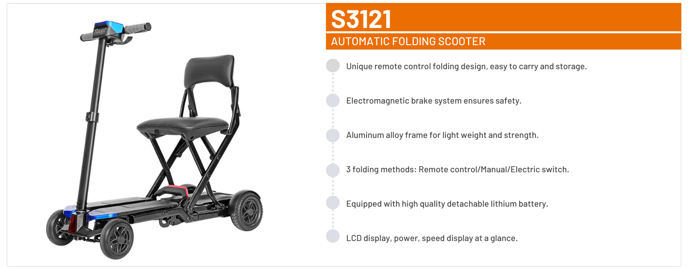 Solax S3121 Automatic folding scooter