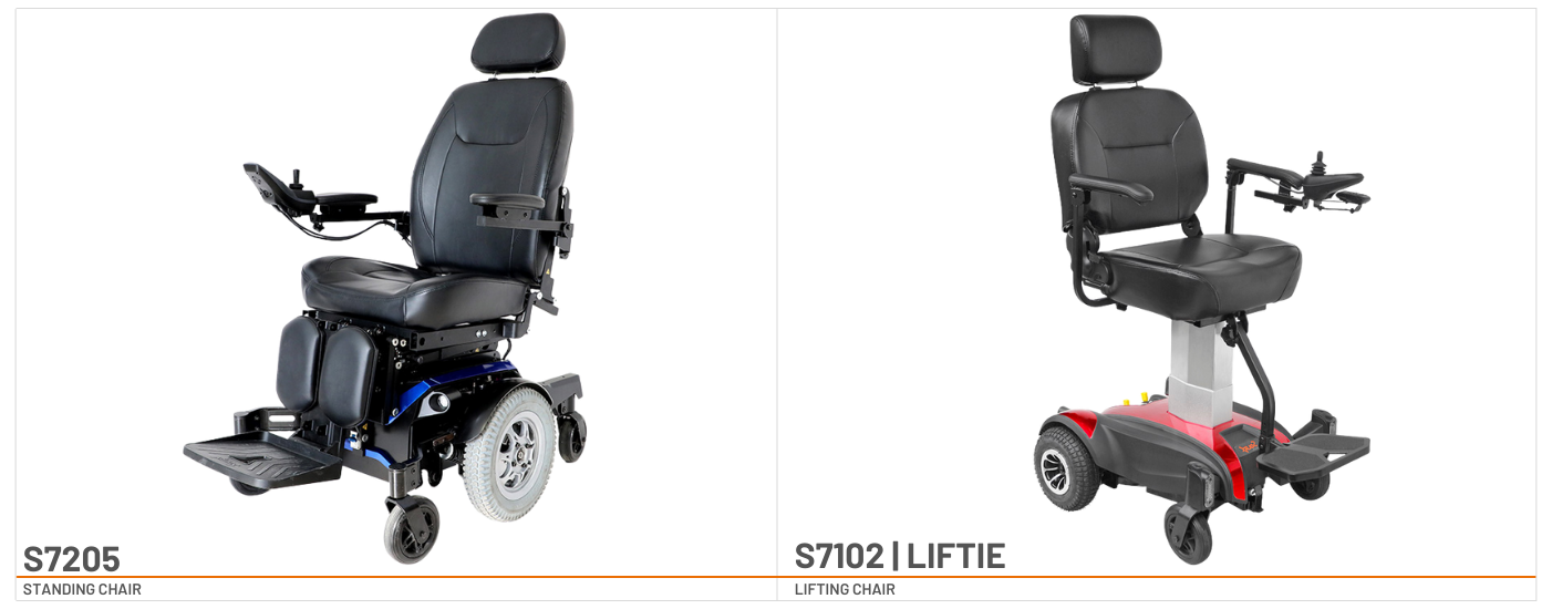 S7102 LIFTIE lifting chair and S7205 standing chair
