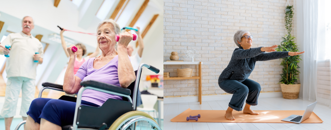 Stay active and exercise as an elder